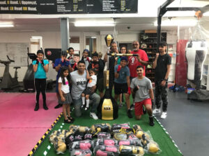 Read more about the article Budding boxers in Leamington will benefit from donation of equipment from global company endorsed by champion fighters including Anthony Joshua and Conor McGregor